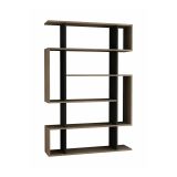 Libreria salvaspazio quercia e antracite 110x161h cm - Agamermis