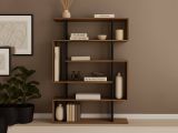Libreria salvaspazio quercia e antracite 110x161h cm - Agamermis