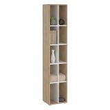 Libreria salvaspazio rovere e bianca 40x204h cm - Erevan