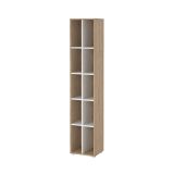 Libreria salvaspazio rovere e bianca 40x204h cm - Erevan