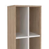 Libreria salvaspazio rovere e bianca 40x204h cm - Erevan