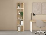 Libreria salvaspazio rovere e bianca 40x204h cm - Erevan