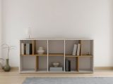 Libreria salvaspazio rovere e bianca 77x182h cm - Nisha