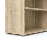 Libreria Suzanna, Scaffale da ufficio, Mobile portalibri, Biblioteca, 89x40 h222 cm, Quercia