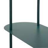 Libreria Verde Ottanio 5 Ripiani Installazione a Terra 11x40x132h cm, Utilizzabile Come Divisorio Locale - Gana