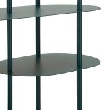 Libreria Verde Ottanio 5 Ripiani Installazione a Terra 11x40x132h cm, Utilizzabile Come Divisorio Locale - Gana