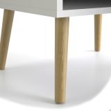 Libreria verticale bianca e quercia 50x171h cm - Assesor