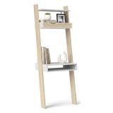 Libreria verticale bianca e quercia 65x180h cm - Aviv