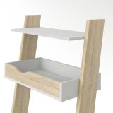 Libreria verticale bianca e quercia 65x180h cm - Aviv