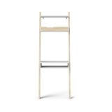 Libreria verticale bianca e quercia 65x180h cm - Aviv