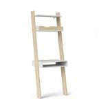 Libreria verticale bianca e quercia 65x180h cm - Aviv