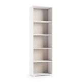 Libreria verticale bianca e rovere 60x195h cm - Allevien