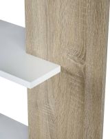 Libreria verticale bianca e rovere 90x180h cm - Eolo