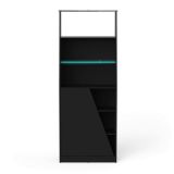 Libreria verticale nera 71x184h cm - Avena