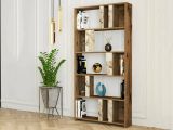 Libreria verticale noce e bianca marmo 90x180h cm - Scapolita