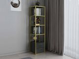Libreria verticale oro e antracite 39x169h cm - Arsim