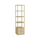 Libreria verticale oro e quercia 39x169h cm - Arsim