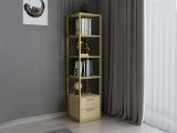 Libreria verticale oro e quercia 39x169h cm - Arsim