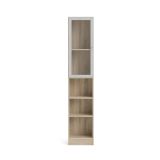 Libreria verticale quercia e bianca 40x203h cm - Greg