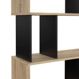 Libreria verticale quercia e nera 80x173h cm - Arg