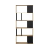 Libreria verticale quercia e nera 80x173h cm - Arg