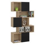 Libreria verticale rovere e nera 95x166h cm - Acetosella