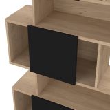 Libreria verticale rovere e nera 95x166h cm - Acetosella