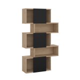 Libreria verticale rovere e nera 95x166h cm - Acetosella