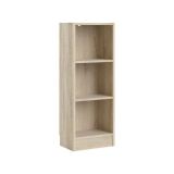 Libreria Violette, Scaffale da ufficio, Mobile portalibri, Biblioteca, 41x27 h107 cm, Quercia