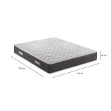 Materasso matrimoniale Carpo, Materasso Memory Foam, Materasso ergonomico, Materasso a molle insacchettate, 100% Made in Italy, 140x190xh28 cm