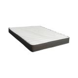 Materasso Piazza e Mezza Bianco Grigio Grado Rigidità Medio 200x120x22h cm, Misura Rete Compatibile 120x200 cm - Lombarda