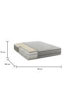 Materasso rivestimento morbido singolo 80x190 in Memory Foam sfoderabile - Agliana