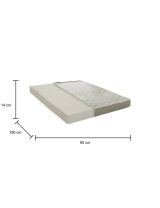 Materasso sensazione accogliente singolo 80x190 in Memory Foam sfoderabile - Akima