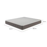 Materasso Singolo Bianco Grado Rigidità 6.5-10 Misura Rete Compatibile 80x200 cm 200x80x21h cm, Singolo Made in Italy - Gaggiano