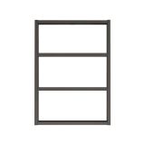 Mensola Albali, Scaffale, Ripiano a muro, Scaffalatura multiuso, 43x9h60 cm, Antracite