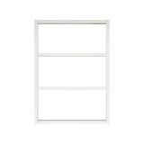 Mensola Albali, Scaffale, Ripiano a muro, Scaffalatura multiuso, 43x9h60 cm, Bianco