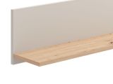 Mensola Beige Marrone Rovere un Ripiano 137.5x19.5x24h cm, Portata Ripiani 5 - Dugenta