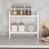 Mensola Bianco 2 Ripiani 34x10x30h cm - Morfasso