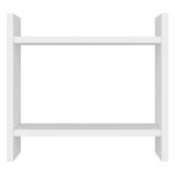Mensola Bianco 2 Ripiani 34x10x30h cm - Morfasso