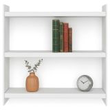 Mensola Bianco 2 Ripiani 44x10x40h cm, - Rizza