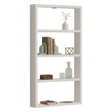 Mensola Bianco 4 Ripiani 43x9x80h cm, - Cervasca