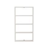 Mensola Bianco 4 Ripiani 43x9x80h cm, - Cervasca