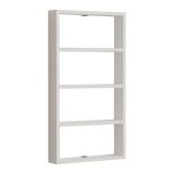 Mensola Bianco 4 Ripiani 43x9x80h cm, - Cervasca