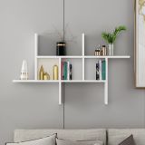 Mensola Bianco 4 Ripiani 68x20x113h cm - Drena