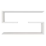 Mensola Bianco 4 Ripiani set da 2 Mensole 60x15x18h cm, - Savogna