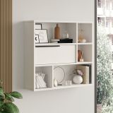 Mensola Bianco 5 Ripiani 90x22x81h cm - Coeli