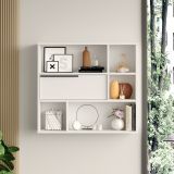Mensola Bianco 5 Ripiani 90x22x81h cm - Coeli