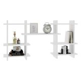 Mensola Bianco 7 Ripiani 116x20x60h cm, - Carrosio