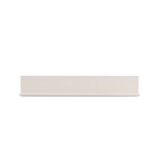 Mensola Bianco Crema un Ripiano Sfumatura Colore Struttura Crema 138x20x24h cm, - Rasun