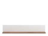 Mensola Bianco Marrone Noce un Ripiano 120x19.5x24h cm, Portata Ripiani 5 - Bellini